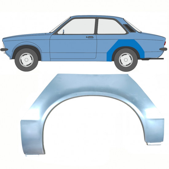 Reparație aripă spate pentru Opel Kadett C 1973-1979 / Stânga 8785