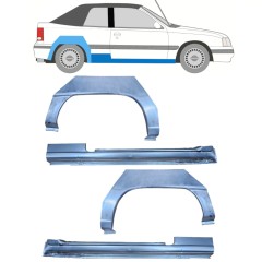 Reparație prag + aripă spate pentru Opel Kadett E Astra 1984-1993 / CABRIO / Set 12585