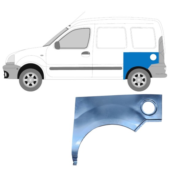 Reparație aripă spate pentru Renault Kangoo 1997-2008 / Stânga 9127