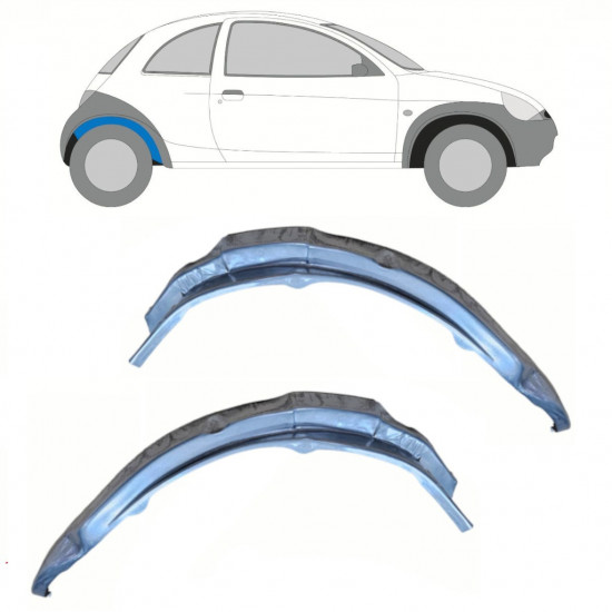 Reparație aripă spate interior pentru Ford KA 1996-2008 / Stânga+Dreapta / Set 10774