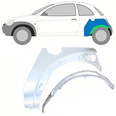 Reparație aripă spate interior + exterior pentru Ford KA 1996-2008 / Stânga / Set 10776