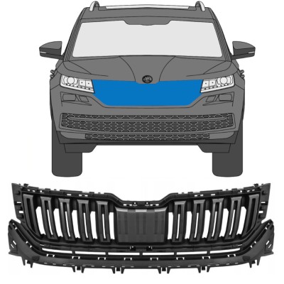 Grilă pentru Skoda Kodiaq 2016-2021 16202