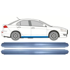 Reparație prag pentru Mitsubishi Lancer 2007-2017 / Stânga = Dreapta (simetric) / Set 10489