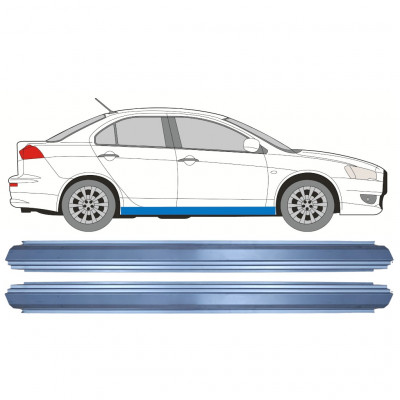 Reparație prag pentru Mitsubishi Lancer 2007- / Stânga = Dreapta (simetric) / Set 10489