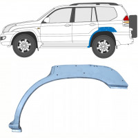 Reparație aripă spate cu găuri pentru Toyota Land Cruiser 2003-2010 / Stânga 10213