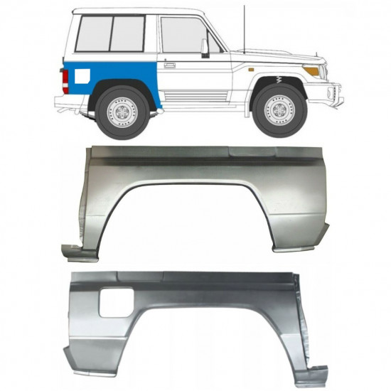 TOYOTA LAND CRUISER 1984-1993 SEGMENT REPARAȚIE ARIPĂ SPATE / A STABILIT