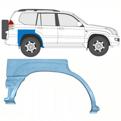 TOYOTA LAND CRUISER 2003-2010 5 UŞĂ ARIPA SPATE PANOU DE REPARATII / DREAPTA