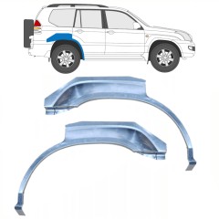 Reparație aripă spate pentru Toyota Land Cruiser J120 2003-2010 / Stânga+Dreapta / Set 9959