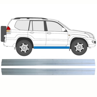 Reparație prag interior pentru Toyota Land Cruiser J120 2003-2010 / Stânga+Dreapta / Set 16131