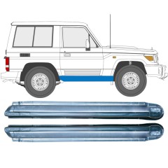 Prag complet pentru Toyota Land Cruiser J70 1984- / Stânga+Dreapta / Set 9479