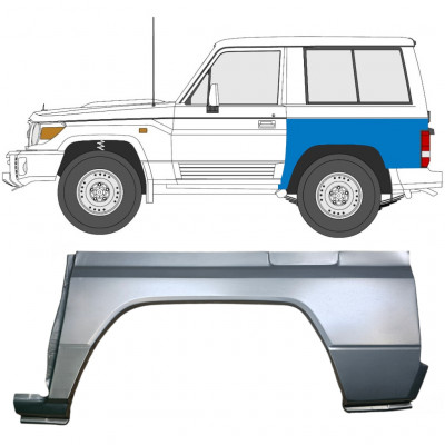 Reparație aripă spate pentru Toyota Land Cruiser 1984-1993 / Stânga 7057