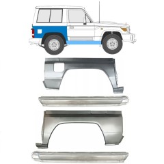 Prag complet + reparație aripă spate pentru Toyota Land Cruiser J70 1984- / Set 11480