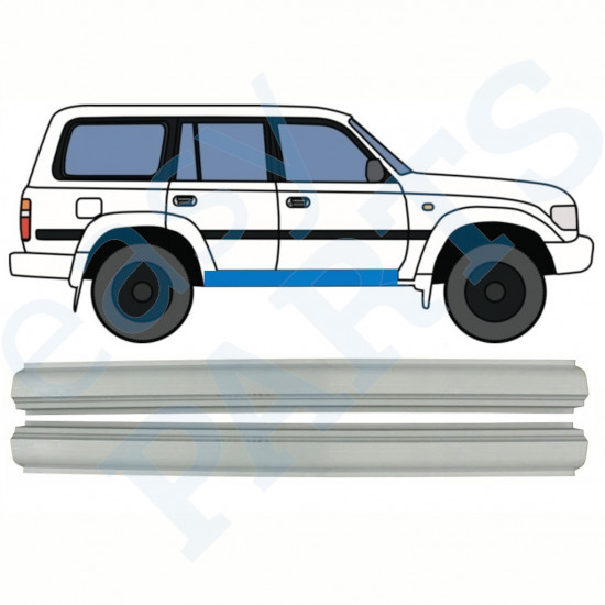 Reparație prag pentru Toyota Land Cruiser 1990-1996 / Stânga = Dreapta (simetric) / Set 10242