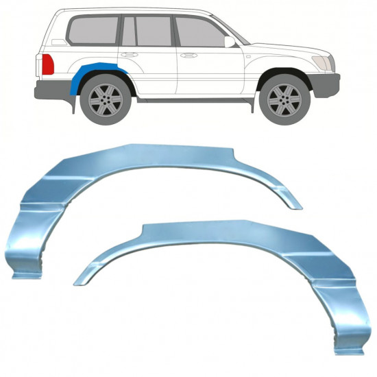 Reparație aripă spate pentru Toyota Land Cruiser 1998-2007 / Stânga+Dreapta / Set 9766