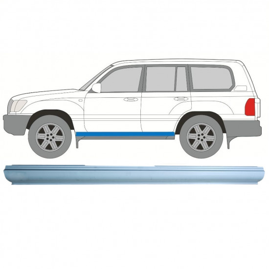 Reparație prag pentru Toyota Land Cruiser 1998-2007 / Stânga 8926