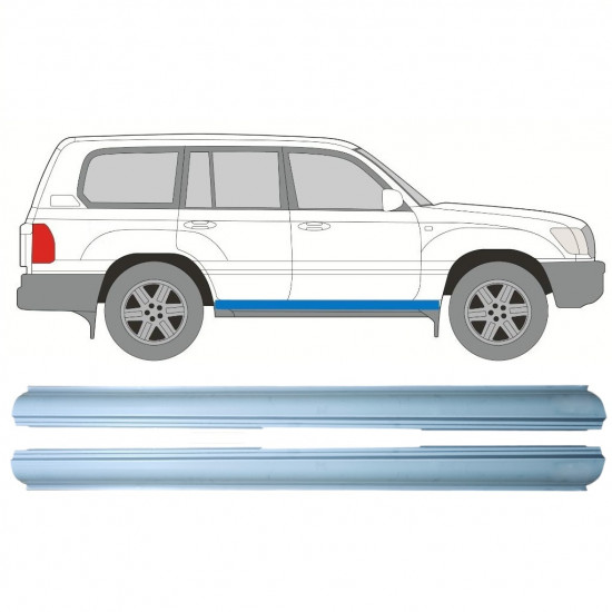 Reparație prag pentru Toyota Land Cruiser 1998-2007 / Stânga+Dreapta / Set 9690