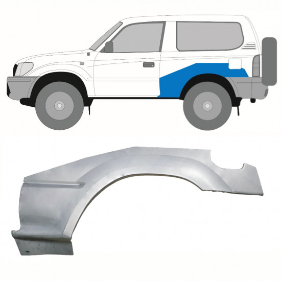 Reparație aripă spate pentru Toyota Land Cruiser 1996-2002 / Stânga 10122