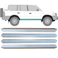 Reparație prag interior + exterior pentru Toyota Land Cruiser J90 1996-2002 / Stânga+Dreapta / Set 14854 Reparație prag interior + exterior pentru Toyota Land Cruiser J90 1996-2002 / Stânga+Dreapta / Set 14854