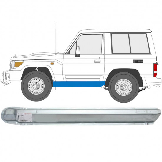 Reparație prag pentru Toyota Land Cruiser 1984-1993 / Stânga 7059