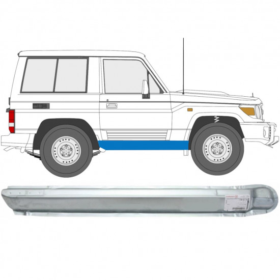 TOYOTA LAND CRUISER 1984-1993 REPARATIE PRAG INTERIOR / DREAPTA