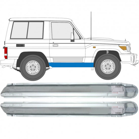 Reparație prag pentru Toyota Land Cruiser 1984-1993 / Stânga+Dreapta / Set 9479