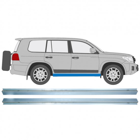 Reparație prag pentru Toyota Land Cruiser V8 2007- / Stânga = Dreapta (simetric) / Set 10941