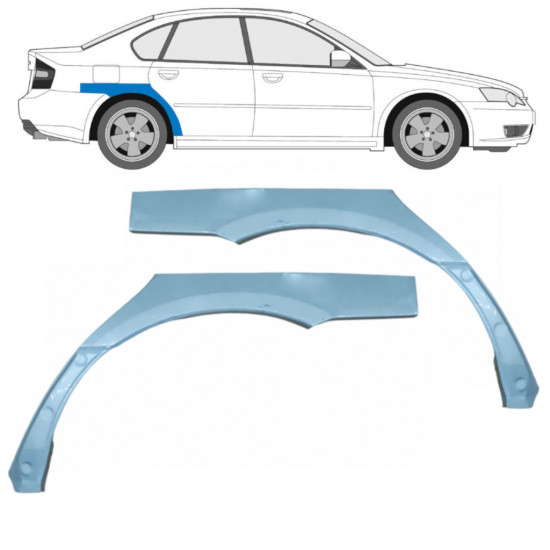 Reparație aripă spate pentru Subaru Legacy 2003-2009 / Stânga+Dreapta / Set 9581