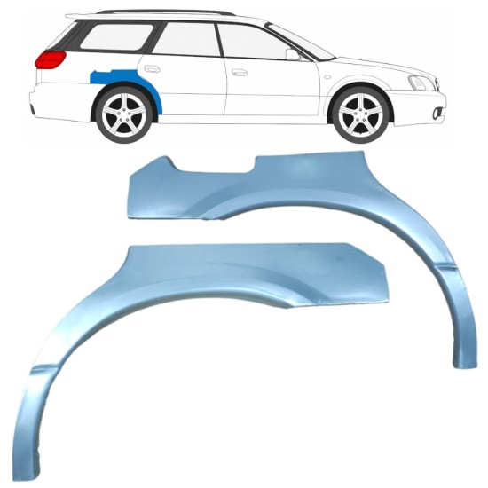 Reparație aripă spate pentru Subaru Legacy 1998-2004 / Stânga+Dreapta / COMBI / SEDAN / Set 9189