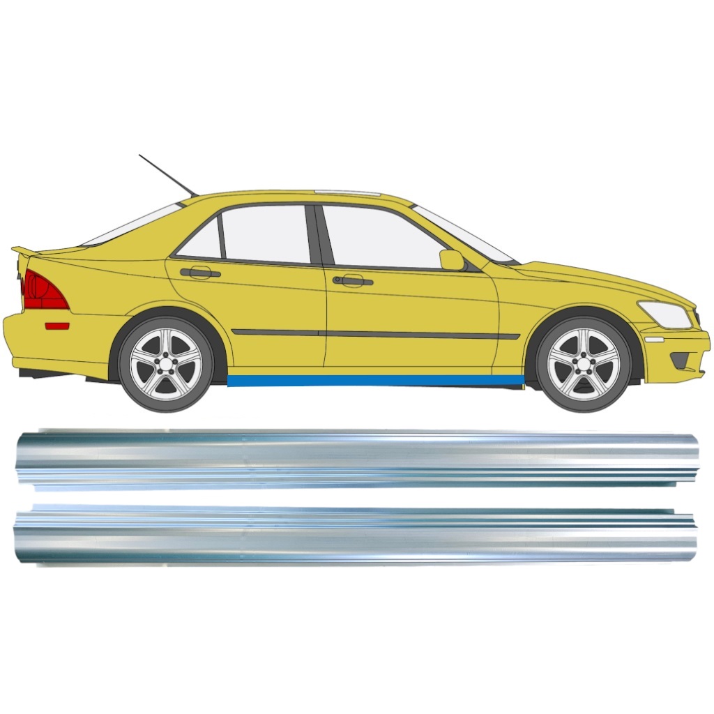 Reparație Prag Pentru Lexus Is 200 300 1998-2005 / Stânga = Dreapta (Simetric) / Set 10384
