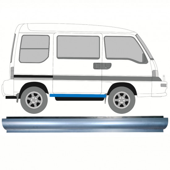 Reparație prag pentru Subaru Libero 1983-1993 8393