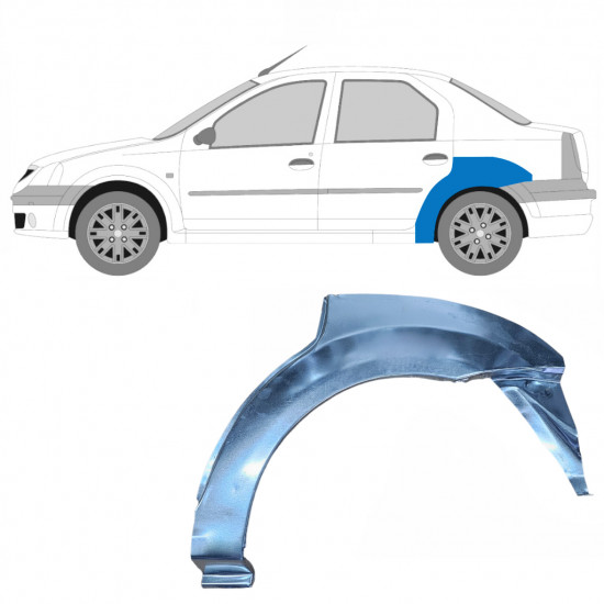 Reparație aripă spate pentru Dacia Logan 2004-2009 / Stânga 8896