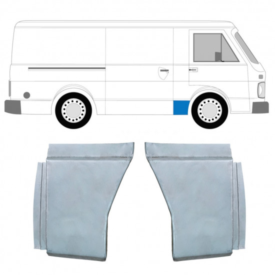 Reparație aripă față partea inferioară pentru Volkswagen LT 1975-1996 / Stânga+Dreapta / Set 9972