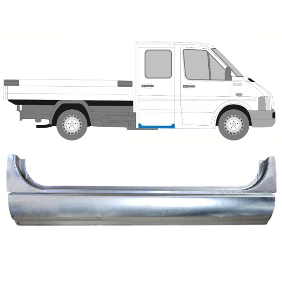 Reparație prag ușă spate pentru Volkswagen LT 1996-2005 / Stânga = Dreapta (simetric) 16390