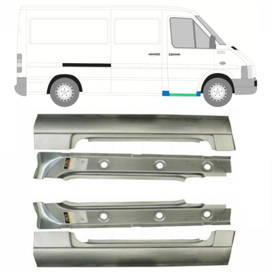 Reparație prag față interior + exterior pentru Volkswagen LT 1996-2005 / Stânga+Dreapta 16584