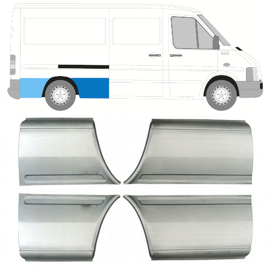 Reparație aripă spate pentru Volkswagen LT 1996-2005 / Stânga+Dreapta / Set 14027