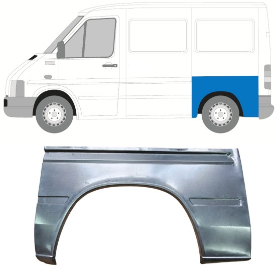 Reparație aripă spate pentru Volkswagen LT 1996-2005 / Stânga 13960