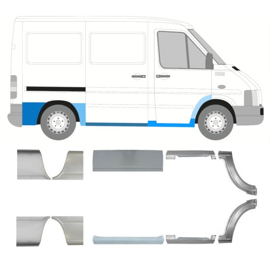 Set panouri de reparare pentru Volkswagen LT 1996-2005 / Stânga+Dreapta 16613