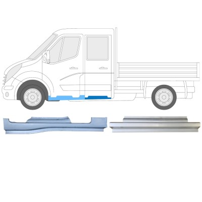 Set panouri de reparare pentru Renault Master 2010- / Stânga / Cabină dublă / 14912