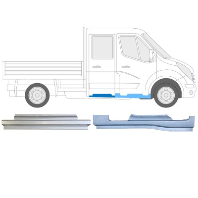 Set panouri de reparare pentru Renault Master 2010- / Dreapta / Cabină dublă / 14911