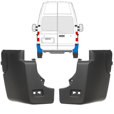 Colț bară spate pentru Nissan NV400 2010- / Stânga+Dreapta 17244