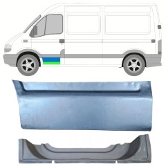 Panou de reparație ușă față interior + exterior pentru Renault Master 1998-2010 / Stânga / Set 16875