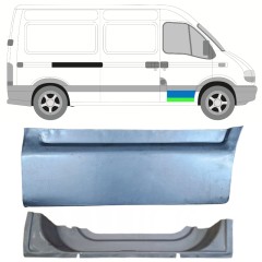 Panou de reparație ușă față interior + exterior pentru Renault Master 1998-2010 / Dreapta / Set 16874