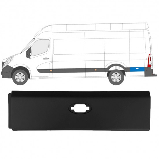 RENAULT MASTER 2010- PANOU LATERAL EXTRA LUNG / STÂNGA