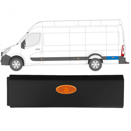 RENAULT MASTER 2010- PANOU LATERAL EXTRA LUNG / STÂNGA