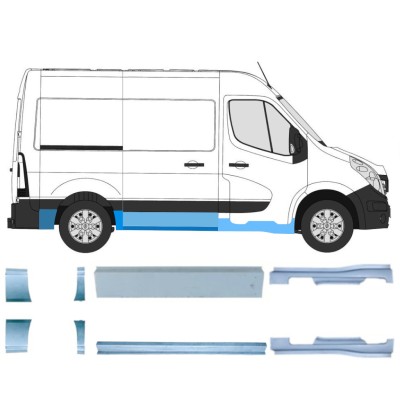 Set panouri de reparare pentru Renault Master 2010- / Stânga+Dreapta / 14925