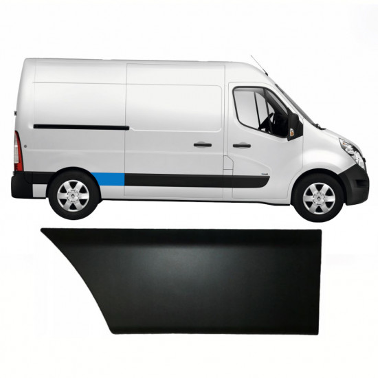 Bandou lateral aripă spate pentru Renault Master 2010- / SWB / Dreapta 8323