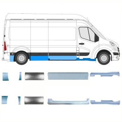 Set panouri de reparare pentru Renault Master 2010- / Stânga+Dreapta / 14927