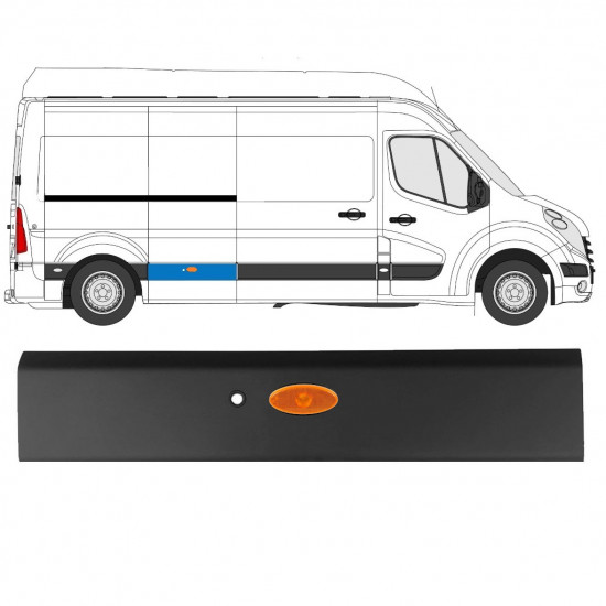 Bandou lateral PDC pentru Renault Master 2010- / LWB / Dreapta /  10912