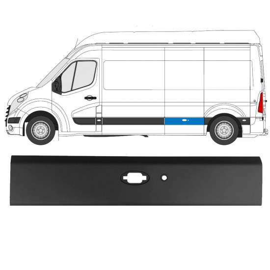 RENAULT MASTER 2010- PANOU LATERAL LUNG PDC / STÂNGA