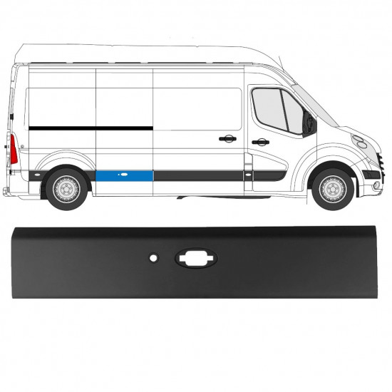 RENAULT MASTER 2010- PANOU LATERAL LUNG PDC / DREAPTA